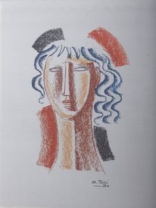 TOZZI MARIO (1895 - 1979) - VOLTO FEMMINILE, 1975
