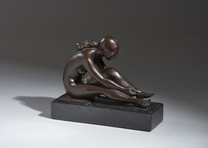 MESSINA FRANCESCO (1900 - 1995) - SENZA TITOLO (BAGNANTE)