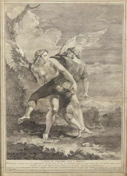 MONACO PIETRO (1707 - 1772) : Lotta di Giacobbe con l'angelo  - Asta Asta 449 | ARTE ANTICA E DEL XIX SECOLO Virtuale - Associazione Nazionale - Case d'Asta italiane