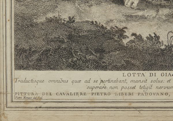 MONACO PIETRO (1707 - 1772) : Lotta di Giacobbe con l'angelo  - Asta Asta 449 | ARTE ANTICA E DEL XIX SECOLO Virtuale - Associazione Nazionale - Case d'Asta italiane