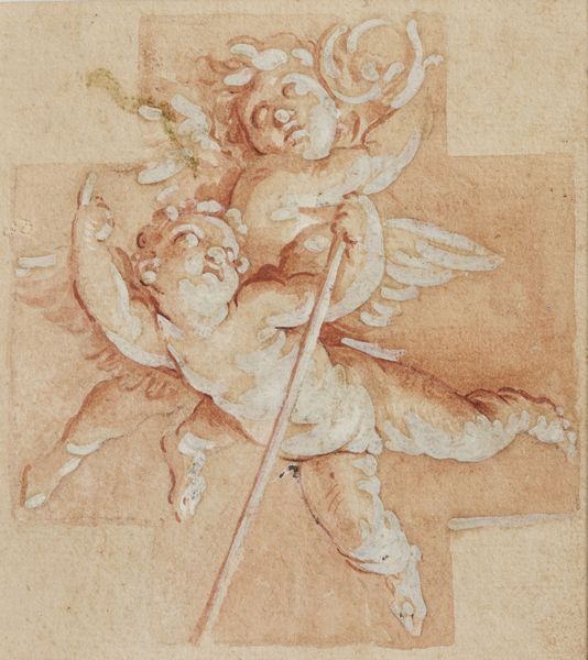 Scuola italiana del XVIII secolo : Due putti  - Asta Asta 449 | ARTE ANTICA E DEL XIX SECOLO Virtuale - Associazione Nazionale - Case d'Asta italiane