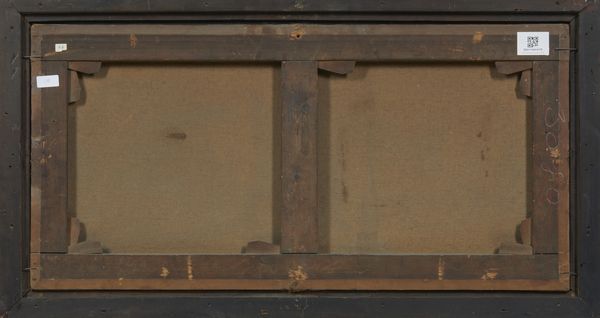 ARTISTA DEL XIX SECOLO : Paesaggio con buoi e contadina  - Asta Asta 449 | ARTE ANTICA E DEL XIX SECOLO Virtuale - Associazione Nazionale - Case d'Asta italiane