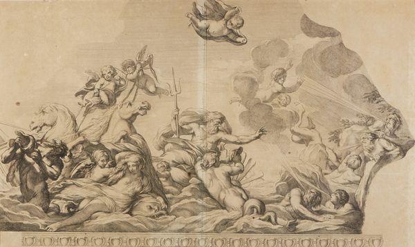 CESIO CARLO (1626 - 1686) : Da. Nettuno placa la tempesta scatenata da Eolo per distruggere la flotta di Enea  - Asta Asta 449 | ARTE ANTICA E DEL XIX SECOLO Virtuale - Associazione Nazionale - Case d'Asta italiane
