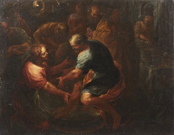 ARTISTA DEL XVIII SECOLO : Lavanda dei piedi  - Asta Asta 449 | ARTE ANTICA E DEL XIX SECOLO Virtuale - Associazione Nazionale - Case d'Asta italiane