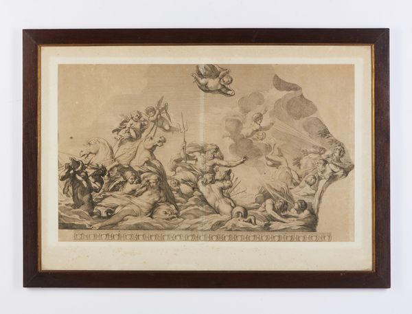 CESIO CARLO (1626 - 1686) : Da. Nettuno placa la tempesta scatenata da Eolo per distruggere la flotta di Enea  - Asta Asta 449 | ARTE ANTICA E DEL XIX SECOLO Virtuale - Associazione Nazionale - Case d'Asta italiane