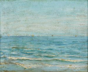 ARTISTA DEL XIX SECOLO - Veduta marina