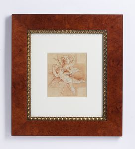 Scuola italiana del XVIII secolo : Due putti  - Asta Asta 449 | ARTE ANTICA E DEL XIX SECOLO Virtuale - Associazione Nazionale - Case d'Asta italiane