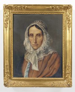 ARTISTA LOMBARDO DEL XIX SECOLO - Ritratto femminile