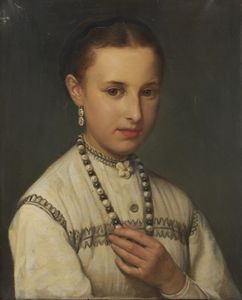 ARTISTA DEL XIX SECOLO - Ritratto di ragazza