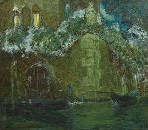 PAOLETTI RODOLFO (1866 - 1940) - Notturno veneziano