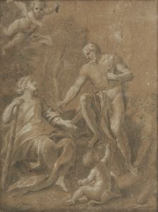 ARTISTA DEL XVIII SECOLO - Scena mitologica