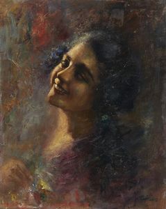 PAGNOTTA (XX SECOLO) ANTONIO - Ritratto femminile