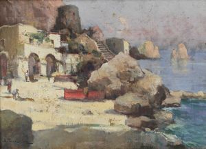 TERRACINA ARTURO (1882 - 1951) - Veduta costiera
