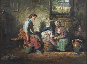 CECCONI EUGENIO (1842 - 1903) - Famiglia contadina