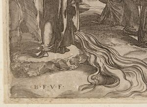 BATTISTA FRANCO (1510 - 1561) : Da. Mos fa scaturire l'acqua dalla roccia  - Asta Asta 449 | ARTE ANTICA E DEL XIX SECOLO Virtuale - Associazione Nazionale - Case d'Asta italiane