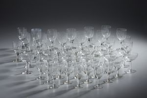 MANIFATTURA DEL XX SECOLO - Set miscellaneo di 50 bicchieri in vetro