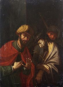 ARTISTA DEL XVII SECOLO - Cristo davanti a Pilato