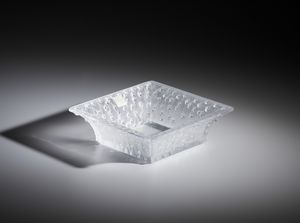 LALIQUE - Centrotavola 'Roses' in vetro con decori floreali