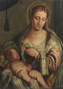 ARTISTA DEL XVII SECOLO - Madonna con Bambino