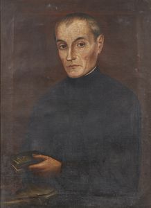 ARTISTA DEL XX SECOLO - Ritratto d'uomo con libro