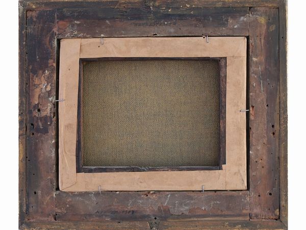 Cerchia di Domenico Brandi : Paesaggi con pastori e gregge di pecore  - Asta Casa Lazzi - parte prima Arredi, dipinti, vetri di Murano, curiosit� - Associazione Nazionale - Case d'Asta italiane