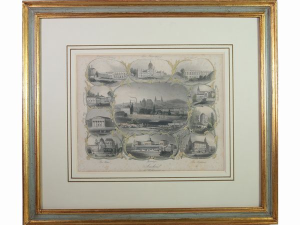 Lotto di grafica  - Asta Casa Lazzi - parte prima Arredi, dipinti, vetri di Murano, curiosit� - Associazione Nazionale - Case d'Asta italiane