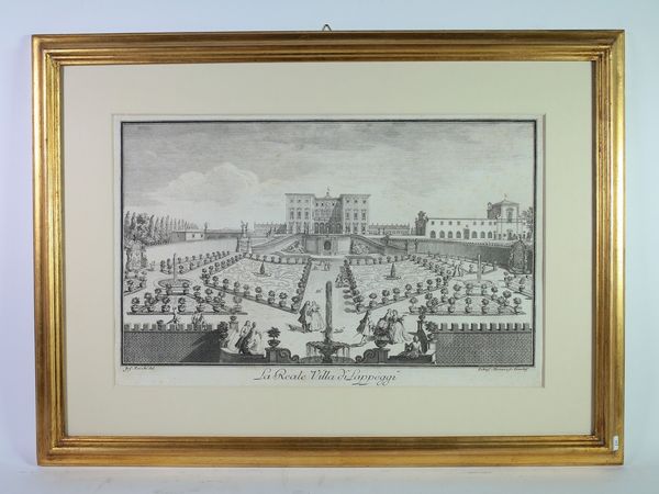 Da Giuseppe Zocchi : Vedute di ville toscane  - Asta Casa Lazzi - parte prima Arredi, dipinti, vetri di Murano, curiosit� - Associazione Nazionale - Case d'Asta italiane