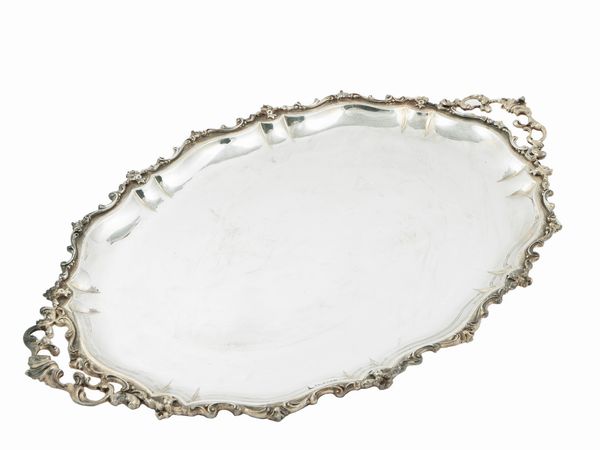 Guantiera in argento, Ansuini Roma  - Asta Casa Lazzi - parte prima Arredi, dipinti, vetri di Murano, curiosit - Associazione Nazionale - Case d'Asta italiane