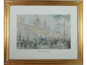 Lotto di grafica  - Asta Casa Lazzi - parte prima Arredi, dipinti, vetri di Murano, curiosit� - Associazione Nazionale - Case d'Asta italiane