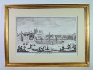 Da Giuseppe Zocchi : Vedute di ville toscane  - Asta Casa Lazzi - parte prima Arredi, dipinti, vetri di Murano, curiosit� - Associazione Nazionale - Case d'Asta italiane