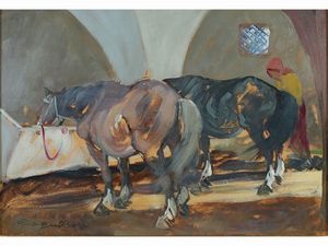 Lotto di dipinti  - Asta Casa Lazzi - parte prima Arredi, dipinti, vetri di Murano, curiosit� - Associazione Nazionale - Case d'Asta italiane