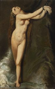 Jean-Auguste-Dominique Ingres, copia da - (XIX secolo) Studio per Angelica