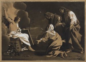 Bartolomeo Schedoni, copia da - (XIX secolo) Lannuncio dellangelo alle donne in visita al Sepolcro