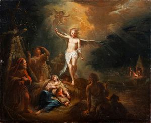 Johann Georg Trautmann, Attribuito a - L'Annuncio ai pastori