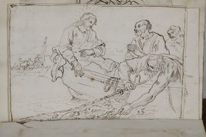 Album contenente vari disegni di epoche, soggetti e tecniche differenti  - Asta Dipinti Antichi - Associazione Nazionale - Case d'Asta italiane