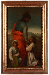 Andrea del Sarto, copia da : Stendardo di San Jacopo  - Asta Dipinti Antichi - Associazione Nazionale - Case d'Asta italiane