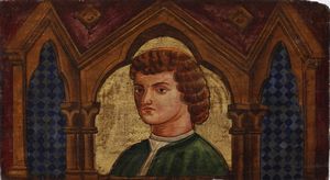 Nei modi della pittura toscana del XV secolo Busto di giovane uomo  - Asta Dipinti Antichi - Associazione Nazionale - Case d'Asta italiane