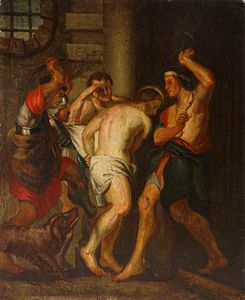 Jacob Andries Beschey, copia da - Flagellazione di Cristo