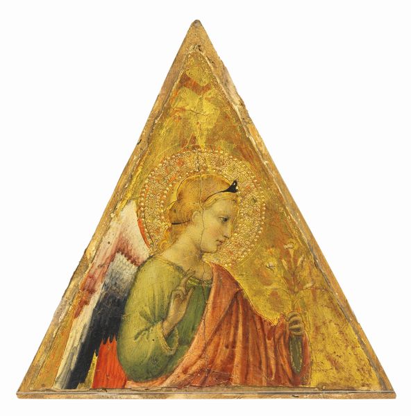 Lorenzo di Niccolò (seguace di) : �Angelo annunciante� e �Madonna annunciata�  - Asta Importanti Arredi, Maioliche, Sculture e Dipinti Antichi - Associazione Nazionale - Case d'Asta italiane