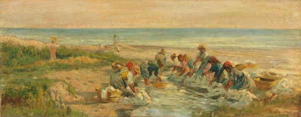 Niccolò Cannicci : Lavandaie  - Asta Importanti Arredi, Maioliche, Sculture e Dipinti Antichi - Associazione Nazionale - Case d'Asta italiane