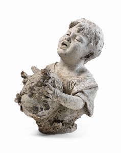 Ignoto scultore seconda metà XIX secolo - Bambino con vaso rotto