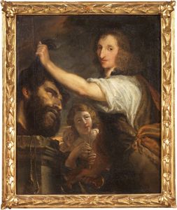 Scuola genovese del XVII secolo - Davide e Golia