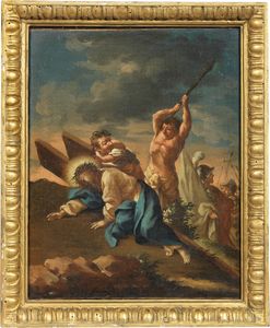 Scuola emiliana del XVII secolo - Ges� cade per la terza volta