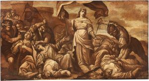 Scuola emiliana del XVII secolo - Sant'Orsola e le Vergini