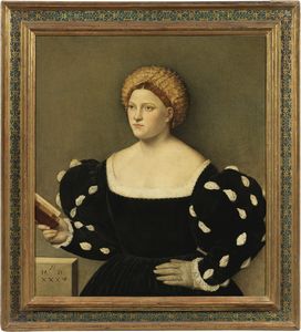 Arrigo Licinio - Ritratto di dama con libro