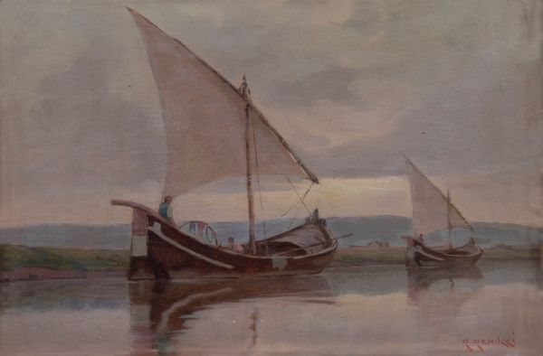 Renuccio Renucci : Navicelli  - Asta Dipinti e Sculture del XIX e XX secolo - Associazione Nazionale - Case d'Asta italiane