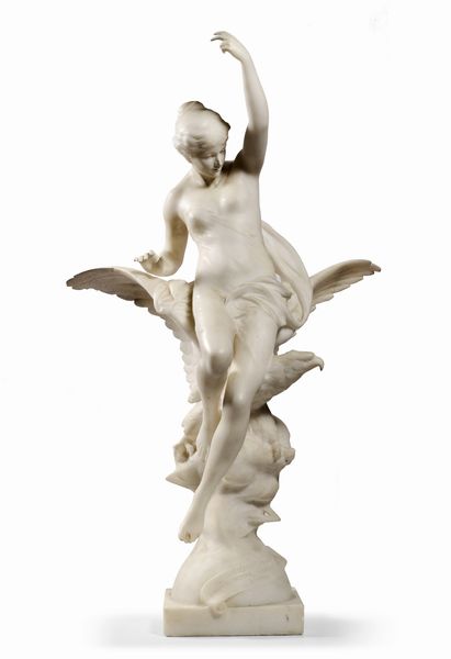 Émile Louis Picault : Des Myst�rieuses profondeurs elle apporte � l'homme l'�tincelle divine  - Asta Dipinti e Sculture del XIX e XX secolo - Associazione Nazionale - Case d'Asta italiane