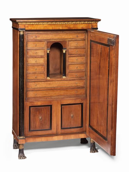 Secretaire in legno di noce  - Asta Dipinti e Sculture del XIX e XX secolo - Associazione Nazionale - Case d'Asta italiane