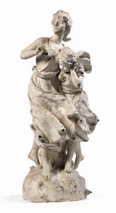 Ignoto scultore metà XIX secolo - Colpo di vento