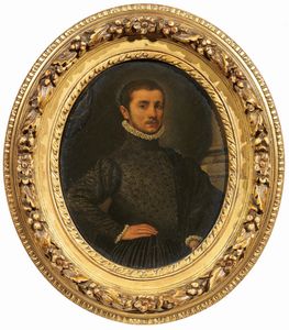 Scuola lombarda del XVI secolo - Ritratto di giovane gentiluomo